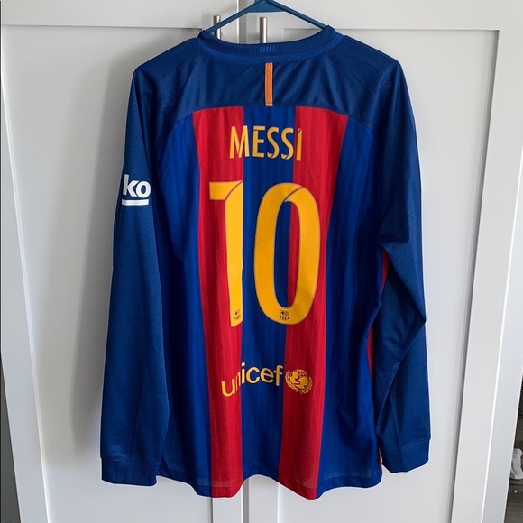 Nike Other - Men Nike FCB Barcelona Messi Jersey Long Sleeve XL